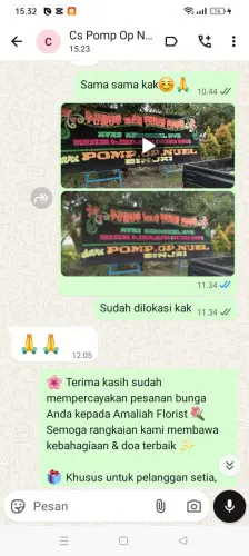 Testimonial Papan Bunga warungjeruk